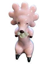UNUSUAL WHIMSY CERAMIC PINK ANIMAL FIGURINE picture