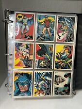 BATMAN TOPPS 1966 TRADING CARDS 1989 DELUXE REISSUE, 143 Set Complete W/ Binder picture