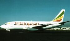 Ethiopian Airlines Boeing 737-200 ET-AJB postcard picture