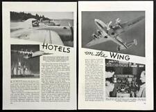 1939 Pan American Clippers pictorial Luxury Airliners Boeing 314 Douglas DC-4 picture