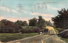 Horse and Buggy Ride in Riverview Park , Message, Quincy, IL, Old Post Card picture