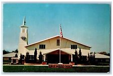 Hemet California Postcard First Baptist Church Girard Street Hemet 1968 Vintage picture