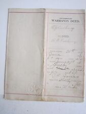 EARLY 1900'S CONTRACTS AND WARRANTY DEEDS & MORE - LARGE COLLECTION - TUB OFCC picture