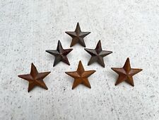 Vintage Cast Iron Stars Set (6) with nail, collectible Antique picture