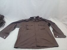 NEW MENS TACTICAL BUTTON UP SHIRT EXTRA LARGE XXL XL BROWN picture