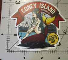 CONEY ISLAND BREWING new york mermaid merman STICKER decal craft beer brewery picture