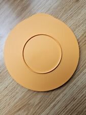Tupperware Replacement Seal Lid with Tab 3096B-1 Orange  1 Pc Approx 7 Inch  picture