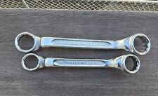 Vintage Lot Of Two WESTLINE Offset Box  Wrenches Made in USA  12 pt. picture