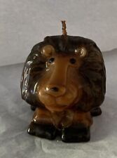 Vintage Collectible Figural Lion Candle. Excellent Condition picture
