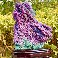 7.63lb Beautiful Natural Purple Grape Agate Chalcedony Crystal Mineral Specimen picture