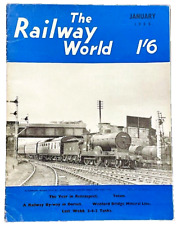 1955 THE RAILWAY WORLD Original Vintage Magazine Train Locomotive Railroad RR picture