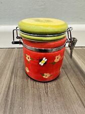 Vintage Susan Winget Ceramic Canister with Hinged Lid Latch 4