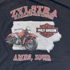 Men’s Harley Davidson T Shirt Zylstra Harley Ames Iowa No Tags 2010 picture