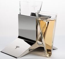 Tesla Sipping Glass-LIMITED EDITION Luxury Sipping Glasses W/ Tesla Holder NEW picture