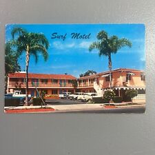 c1960's Surf Motel Roadside Cars Santa Barbara California CA Vintage Postcard picture