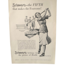 Vintage 1931 Schrafft’s Candy The Picture of Health Ad Advertisement picture