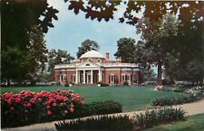 Monticello Charlottesville Virginia VA pm 1965 Postcard picture