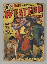 Dime Western Magazine Pulp Sep 1939 Vol. 25 #1 PR 0.5 Low Grade picture
