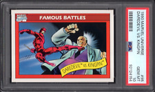 1990 Marvel Universe Series 1 Impel #95 Daredevil vs. Kingpin PSA 10 GEM MINT picture