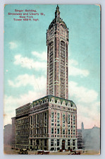 Vintage Postcard Singer Building New York City NY picture