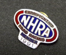 NHRA Drag Racing Championship Member 1991 Lapel Pin Tie Tack picture
