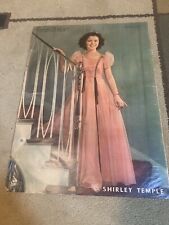 SHIRLEY TEMPLE original color portrait SUNDAY NEWS 12/7/41 RARE OLD HOLLYWOOD picture