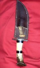 Vintage Handmade Hunting Knives Fixed Blade With Leather Sheath picture