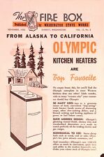 The Fire Box Magazine November 1952 Olympic Kitchen Heat Washington Stove Works picture