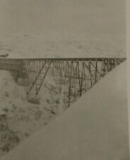 Photo White Pass & Yukon Route Railway WWII U.S. Army Vtg Wood R.R. Bridge AK picture