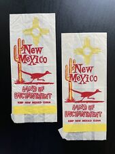 Vintage 1971 (2) Two Pair of New Mexico Land of Enchantment Roadrunner packaging picture