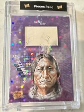 2021 - PIECES OF THE PAST - SITTING BULL HAND WRITTEN RELIC RARE - 1 of 1 - 1/1 picture