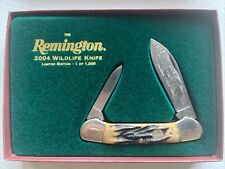 Remington 2004 Wildlife Knife Limited Edition Classic Canoe 1/1000. #0624 R18817 picture
