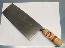 Vintage Three Rams Brand Foshan Chinese Butcher Meat Cleaver Steel picture
