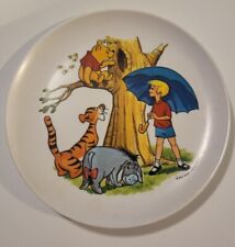 Vintage Walt Disney Productions Winnie The Pooh Tigger Plastic Kid  Plate 7” picture