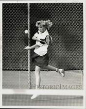 1987 Press Photo Lower Dauphin Tennis Player Lisa Baum at Cocoa Plaza Match picture