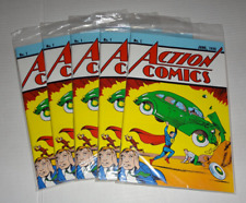Superman Action Comics #1 SEALED Loot Crate Variant 1938 Reprint LOT Of 5 W COA picture
