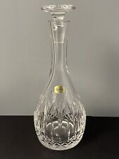 Wine Decanter And Stopper Chartres Cut By Atlantis Hand Blown And Cut Rare picture