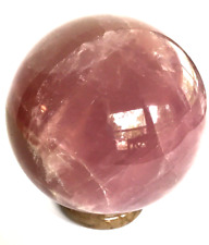 Large Polished Lavender Rose Quartz Crystal Sphere 6