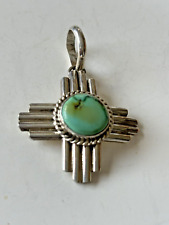 Robert Yellowhorse  Navajo - Zia Pendant - Sterling /  Turquoise  picture