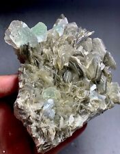 550 Gram Fluorite Crystal Combine With Aquamarine And Mica Specimen From Pak picture
