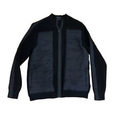 Genuine Harley Davidson Mens Heavyweight Zipper Sweater Jacket Quilted Medium K6 picture