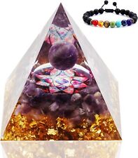 Orgone Pyramid, Amethyst Crystal Protection Multi-colored- Amethyst2  picture