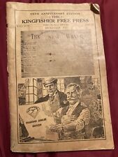 1964 Kingfisher Free Press Newspaper Oklahoma 75th Police Fire Department Pics picture