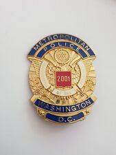 DC Metropolitan 2001 Presidential Inauguration Badge, Blackinton badge picture