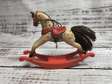 Vintage 1981 Hallmark Keepsake Rocking Horse Ornament First in Series No Box picture