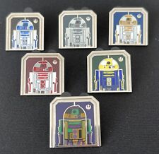 ✨2024 NEW WDW Hidden Disney  Pin Complete Set of 6 Star Wars Droids W/Chaser Pin picture