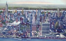 NEW YORK CITY - Midtown Manhattan Postcard - 1952 picture