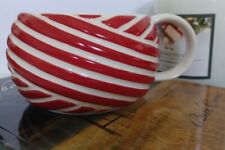 Starbucks 2013 Holiday Peppermint Swirl Red White Stripe Candy Cane Mug Cup 12oz picture