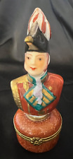 Limoges Handpainted French Soldier Trinket Box picture