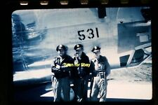WWII USAAF B-24 Men at Hamilton Field California in 1940s, Glass Slide aa 10-11b picture